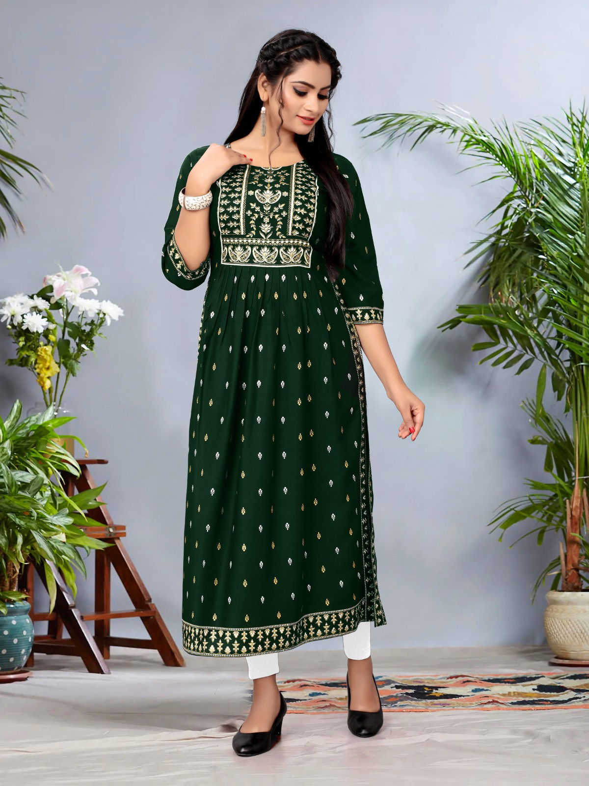 Nayra 4 Colors Long Printed Kurtis Catalog